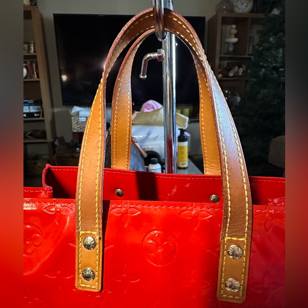 Louis Vuitton Reade PM Red Vernis monogram vintage bag - Picture 5 of 15
